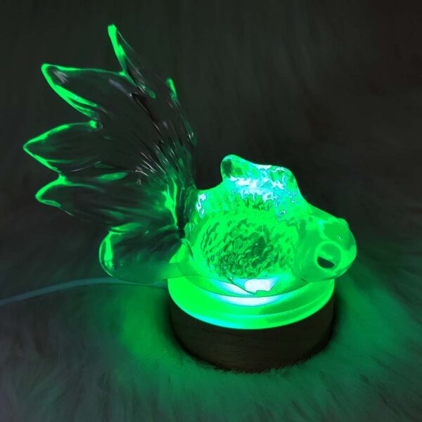 RGB LED šviestuvas - statulėlė "Auksinė Žuvelė" - Image 5